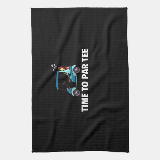 Golf Cart Gift Golfing Golfer Funny Mannen Theedoek (Verticaal)