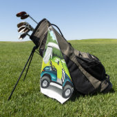 Golf Cart Golfhanddoek (Groen)