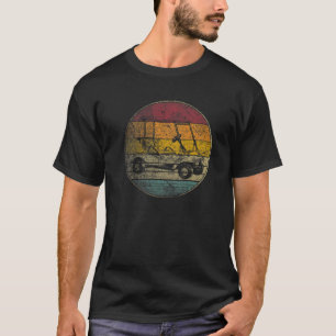 Golf Cart Golfing Gift Retro Style 70S 80S T-shirt