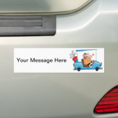 Golf Cart Guy Bumpersticker (Op auto)