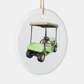 Golf Cart Keramisch Ornament (Rechts)