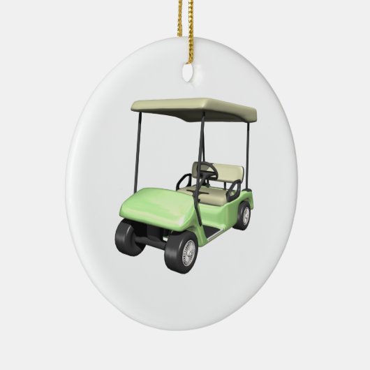 Golf Cart Keramisch Ornament (Rechts)