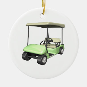 Golf Cart Keramisch Ornament