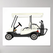 Golf Cart Kinder Décor Print Poster (Voorkant)