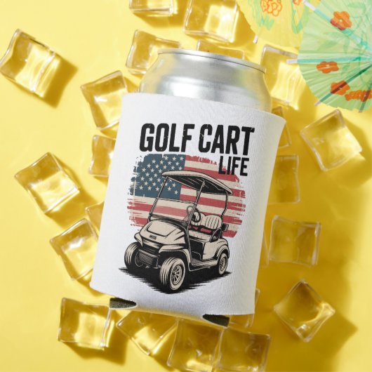 Golf Cart Life Husband Golfing Golfer Lover Blikjeskoeler (Insitu Zomer)