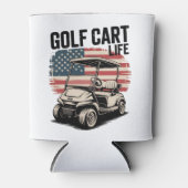Golf Cart Life Husband Golfing Golfer Lover Blikjeskoeler (Voorkant)