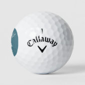 Golf Cart Live naar Golf Monogram Initialen Turquo Golfballen (Logo)