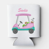 Golf Cart met Cute Cavalier King Charles Spaniel Blikjeskoeler (Achterkant)