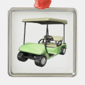Golf Cart Metalen Ornament (Voorkant)