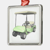 Golf Cart Metalen Ornament (Links)
