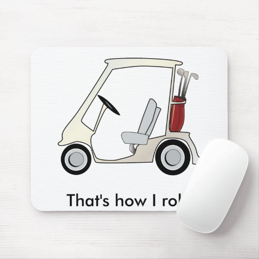 golf_cart muismat (Met muis)
