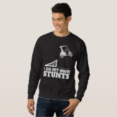 Golf Cart-ongeluk Ik doe mijn eigen Cadeau Trui (Voorkant volledig)