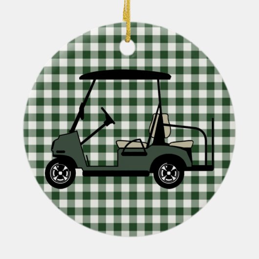 Golf Cart Ornament (Achterkant)