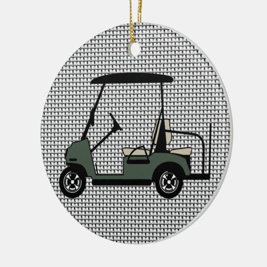 Golf Cart Ornament (Links)