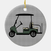 Golf Cart Ornament (Achterkant)