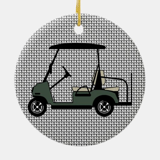 Golf Cart Ornament (Achterkant)