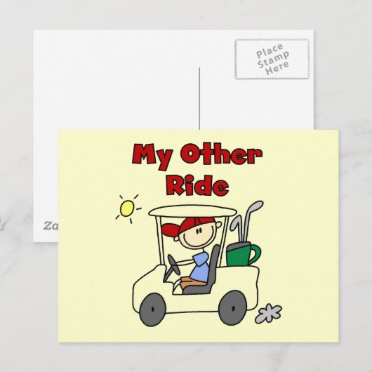 Golf Cart Other Ride Tshirts and Gifts Briefkaart (Voorkant / Achterkant)