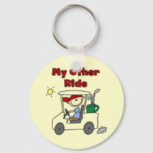 Golf Cart Other Ride Tshirts and Gifts Sleutelhanger