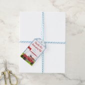 Golf Cart Preppy Blue Gingham Pset Cadeaulabel (Met Touw)