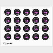 Golf Cart Princess Golf Cart Golfer Meisjes Ronde Sticker (Vel)