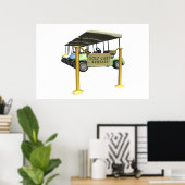 Golf Cart Rentals Poster (Thuiskantoor)