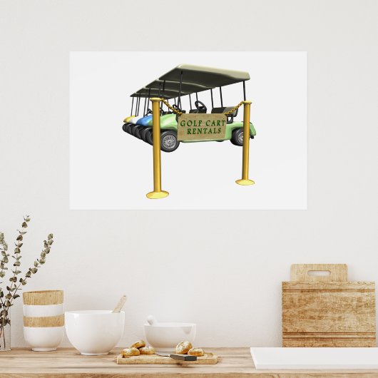 Golf Cart Rentals Poster (Keuken)