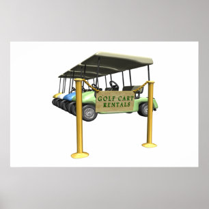 Golf Cart Rentals Poster