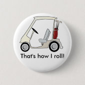 golf_cart ronde button 5,7 cm (Voorkant)