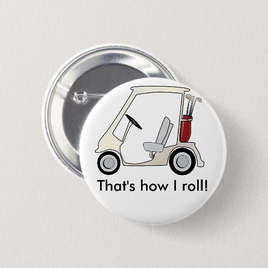 golf_cart ronde button 5,7 cm (Voorkant /achterkant)