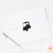 Golf Cart Ronde Sticker (Envelop)