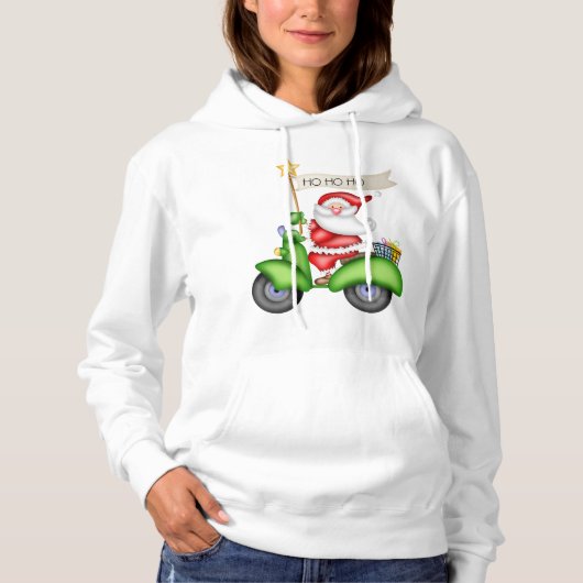 Golf Cart Santa Hoodie (Voorkant)