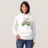 Golf Cart Santa Hoodie (Voorkant volledig)
