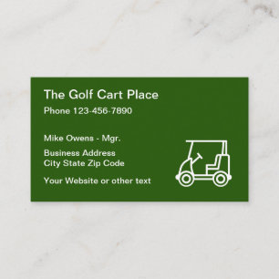 Golf Cart Theme Visitekaartje