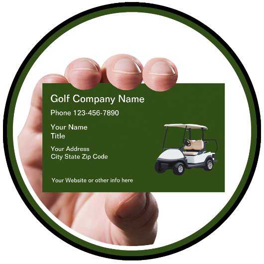 Golf Cart Theme Visitekaartje