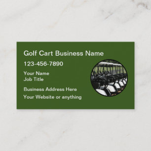 Golf Cart Theme Visitekaartjes