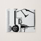 Golf Cart white Legpuzzel (Horizontaal)
