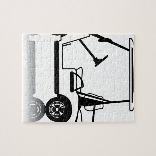 Golf Cart white Legpuzzel (Horizontaal)
