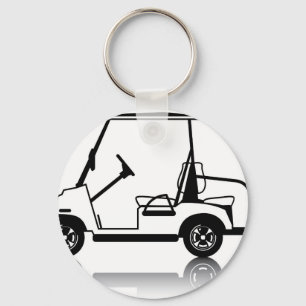Golf Cart white Sleutelhanger
