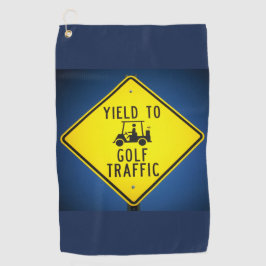 Golf Cart Yield Sign Golfhanddoek