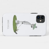 Golf Cartoon T-shirt van Persoonlijke naam | Golf Case-Mate iPhone Case (Achterkant (horizontaal))
