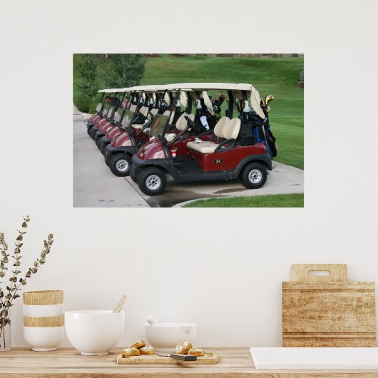Golf Carts Poster (Keuken)