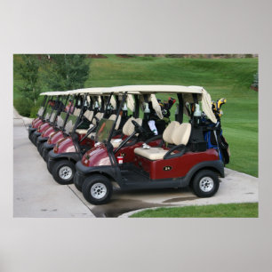 Golf Carts Poster
