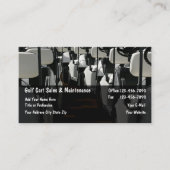 Golf Carts Verkoop Onderhoud Visitekaartje (Voorkant)