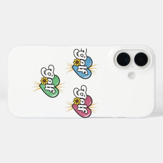 Golf Case-Mate iPhone Case (Achterkant (horizontaal))