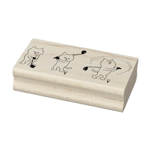 Golf Cat Art Stempel (Stempel)