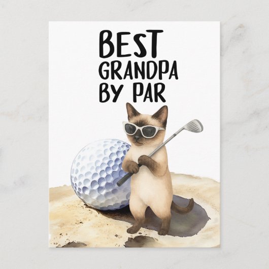 Golf Cat is de beste golfbaan van Par Briefkaart (Voorkant)