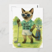 Golf Cat is de beste golfbaan van Par Briefkaart (Voorkant / Achterkant)