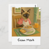 Golf Cat Lover ontbijt Briefkaart (Voorkant / Achterkant)