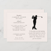 Golf Celebration of LIfe Kaart (Voorkant / Achterkant)