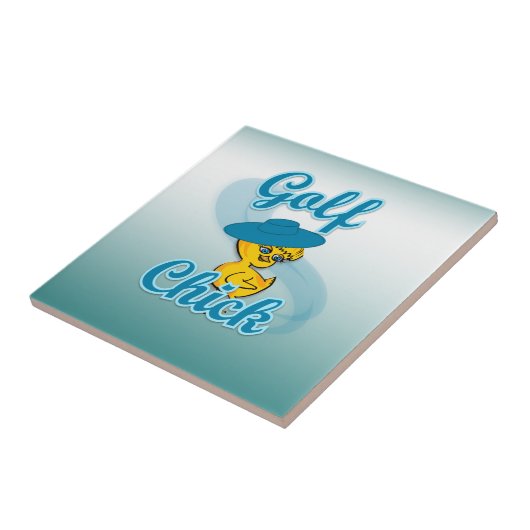 Golf Chick #3 Tegeltje (Zijkant)
